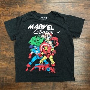 Marvel Comics Graphic T-Shirt Grey Big Boys XXL